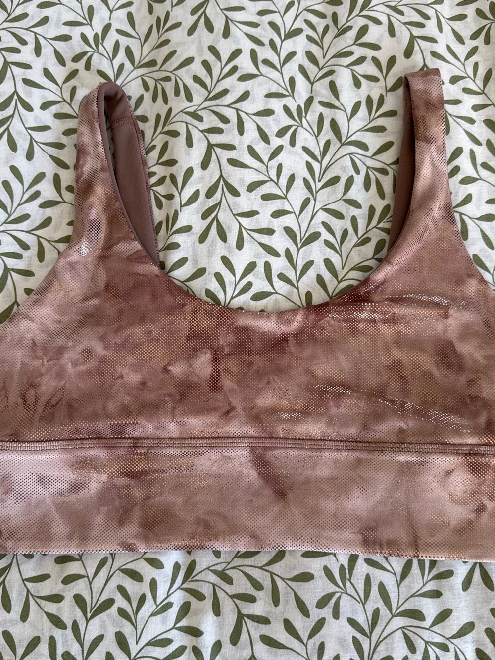 Lululemon Shimmery Taupe Sports Bra